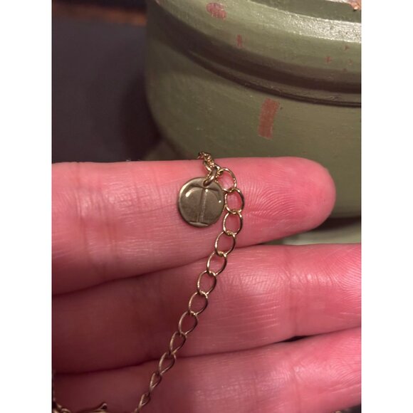 Talbots Semi-Precious Stones Necklace With Gold Chain & Pastel Gem Details - Picture 6 of 10